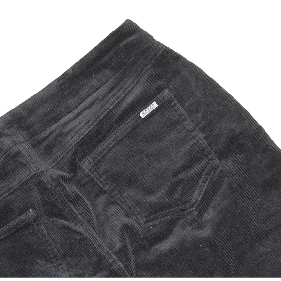 S.C. & Co. Women's Pull on Stretch Corduroy Skirt Black Sz L 5-Pocket Cotton EUC - Picture 16 of 16